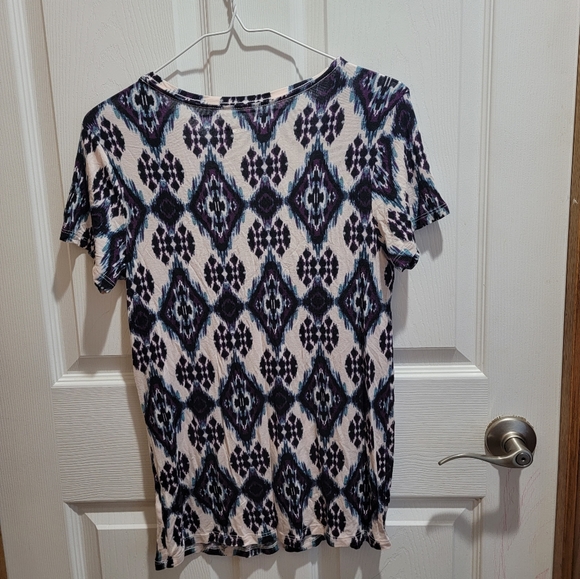 Mudd womens juniors size medium white,purple,and black design - Picture 4 of 5